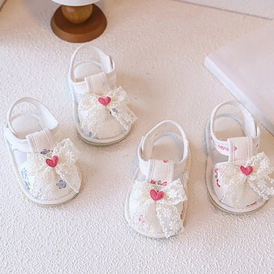 LACE BOW Sandals