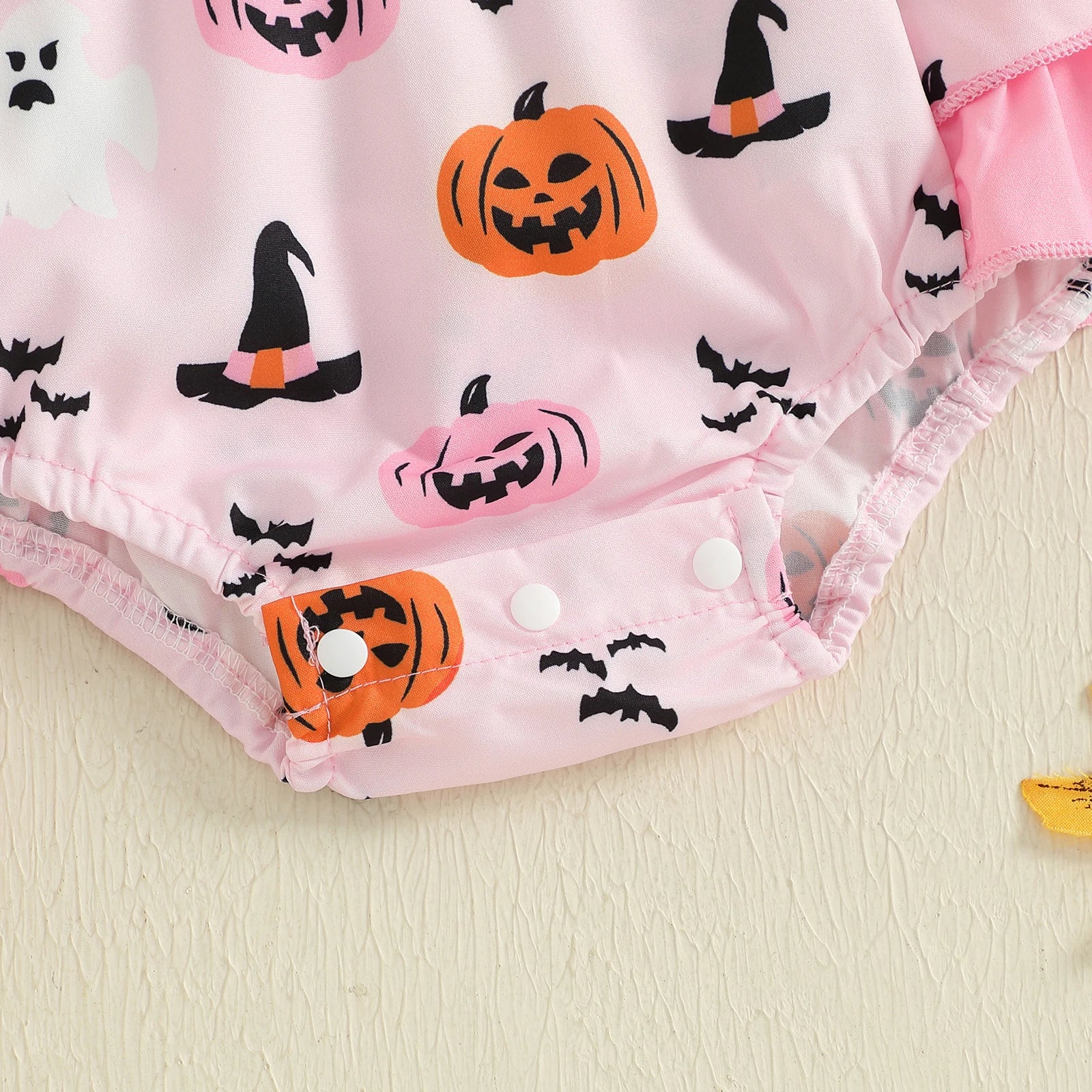 HAPPY LITTLE PUMPKIN Bowtie Romper
