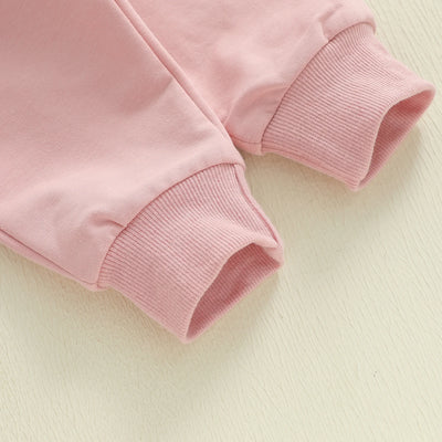 LOVE DAD Pink Bow Ruffle Outfit