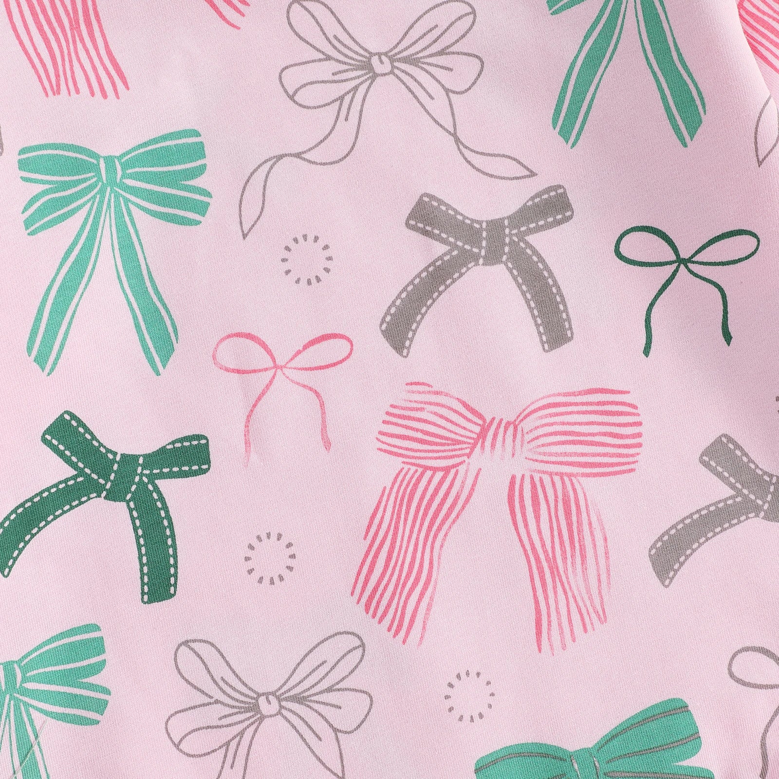 BOW TIES Long-Sleeve Romper