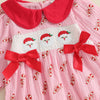 CANDY CANE Bowtie Collar Romper