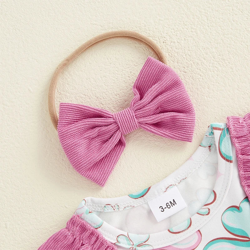 CLOVER Corduroy Bowtie Romper Dress