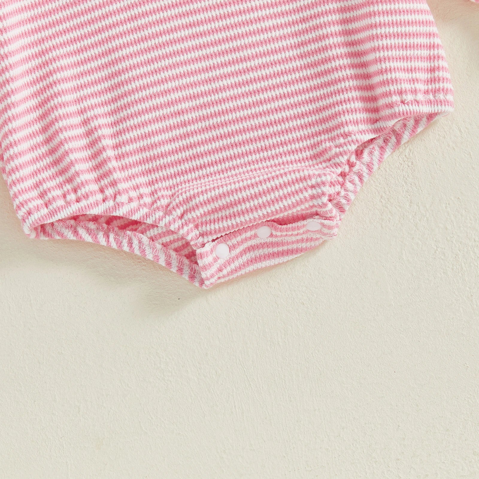 XMAS Striped Long-Sleeve Romper