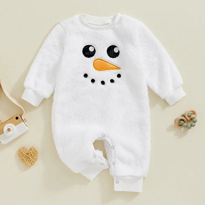 SNOWMAN Plush Jumpsuit