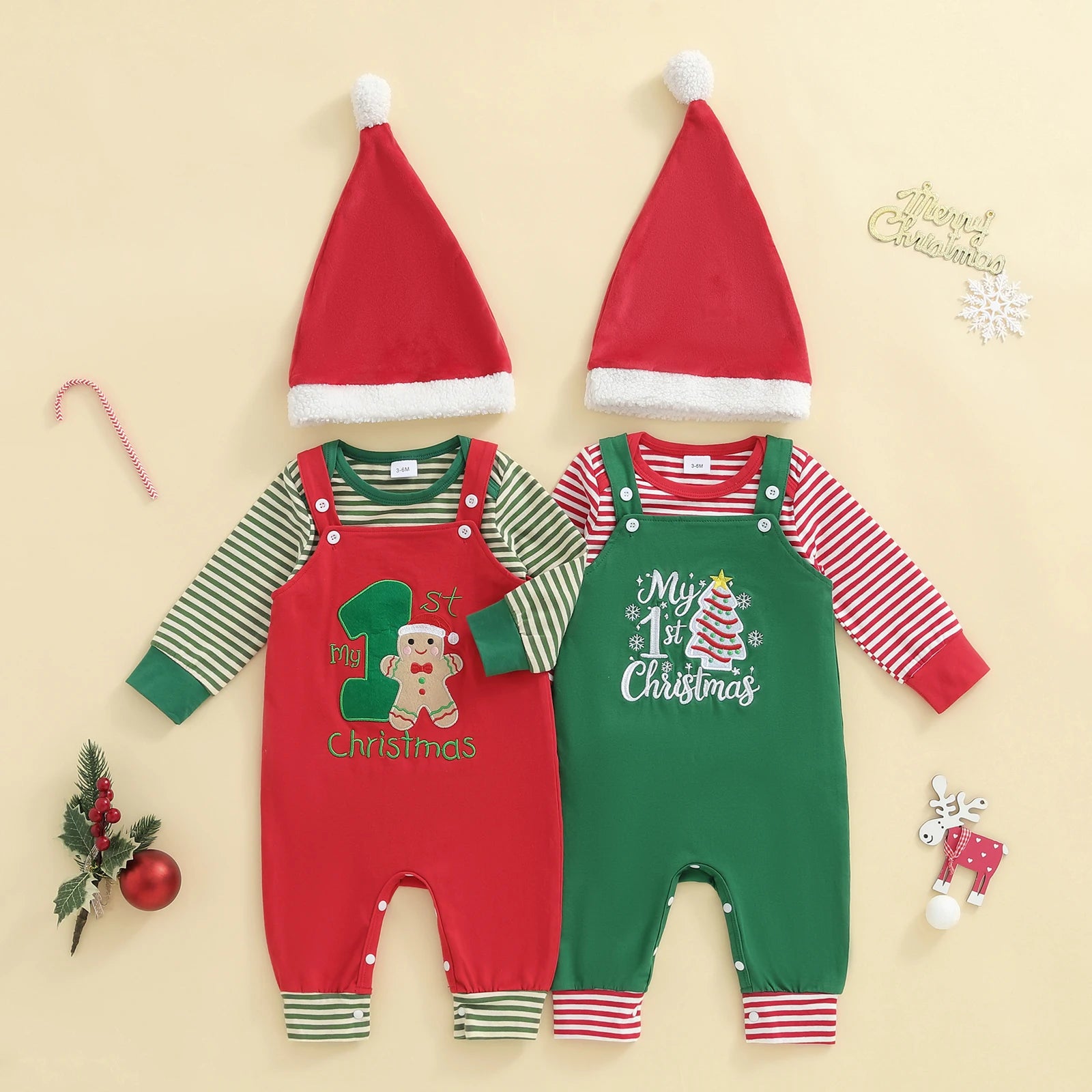 MY 1ST CHRISTMAS Overall Outfit