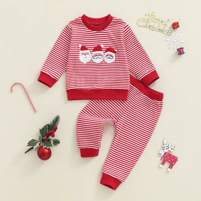 SANTA Striped Red Outfit
