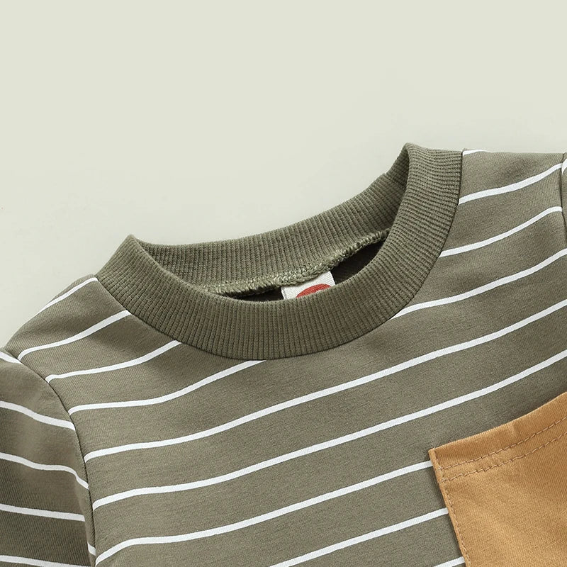 LUKE Striped Pocket Outfit