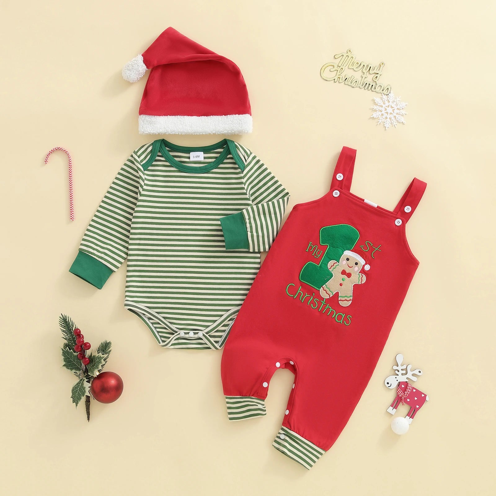 MY 1ST CHRISTMAS Overall Outfit