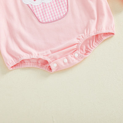 FIRST BIRTHDAY Cupcake Ruffle Long-Sleeve