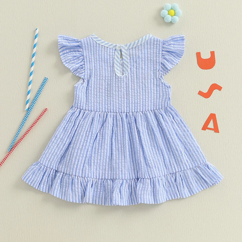 USA Floral Ruffle Dress