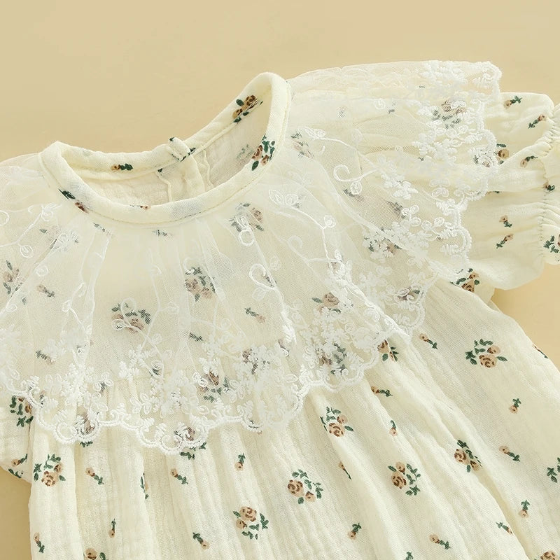 ROSALYNN Lace Collar Romper