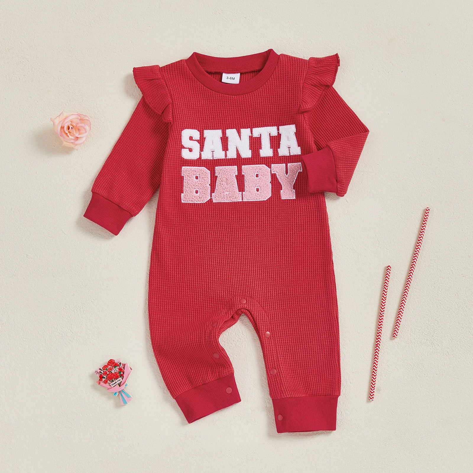 SANTA BABY Red Jumpsuit
