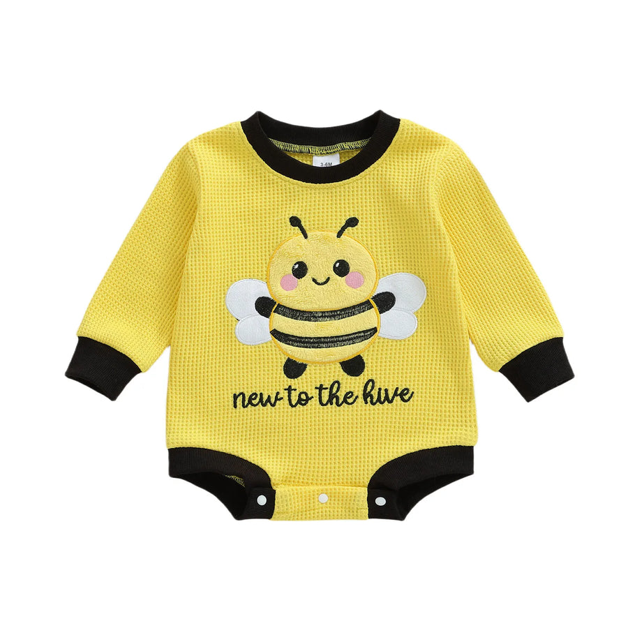 NEW TO THE HIVE Long-Sleeve Onesie