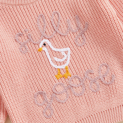 SILLY GOOSE Knitted Sweater