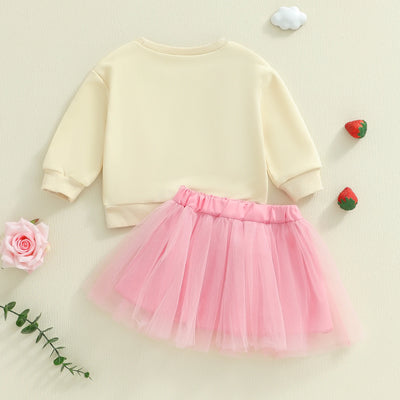 STRAWBERRIES Pink Tulle Skirt Outfit