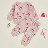 SANTA & CANDY CANE Waffle Knit Outfit