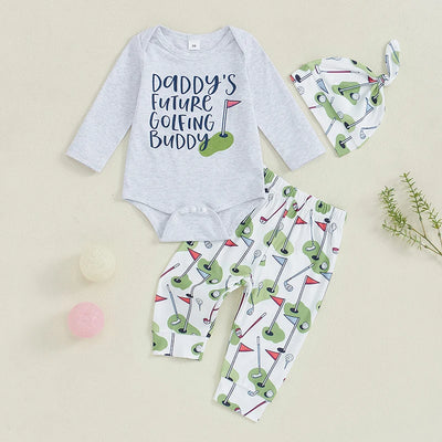 DADDY'S FUTURE GOLFING BUDDY White Outfit
