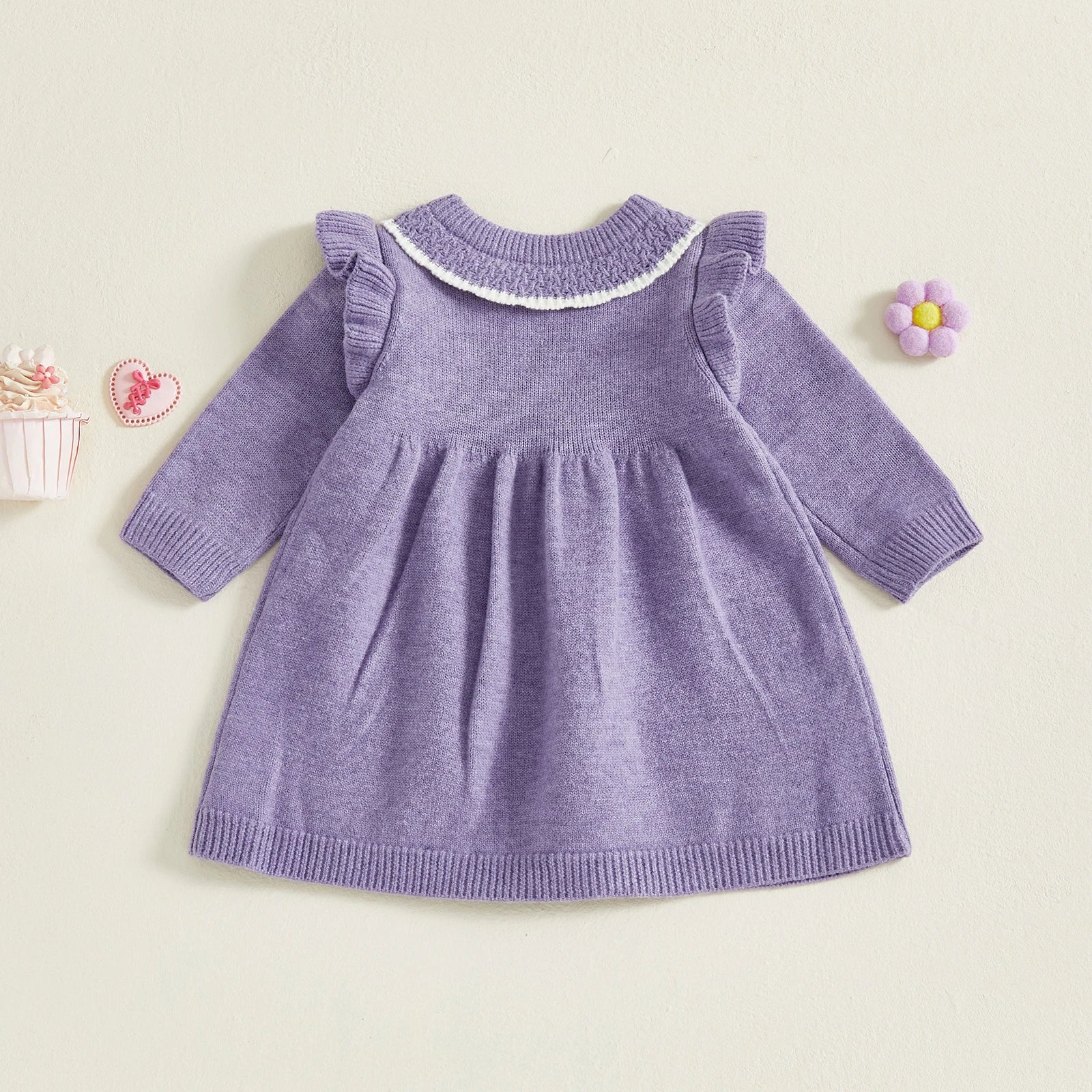 SWEETHEART Knitted Ruffle Dress