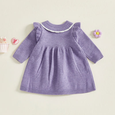 SWEETHEART Knitted Ruffle Dress