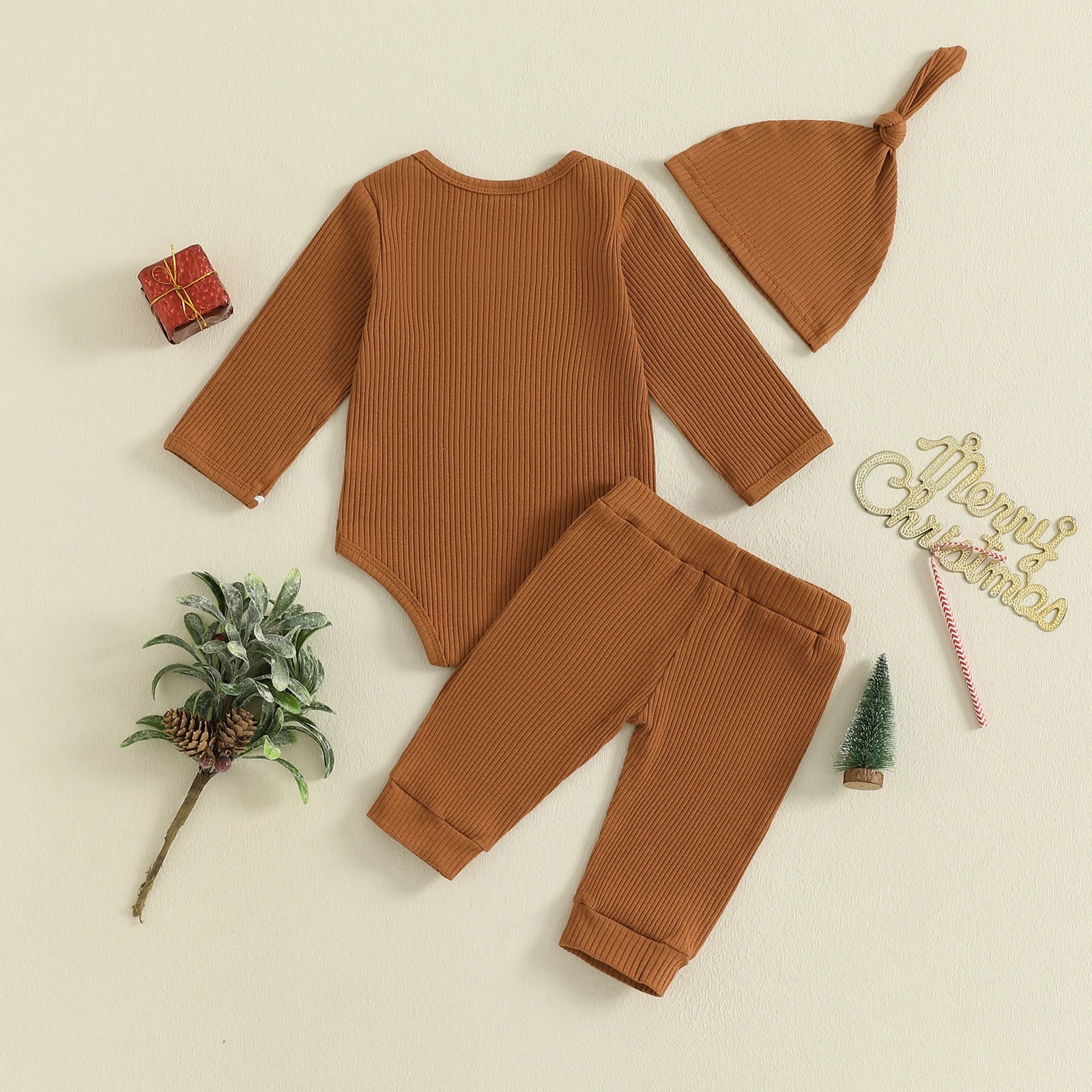 GINGERBREAD MAN Outfit with Beanie