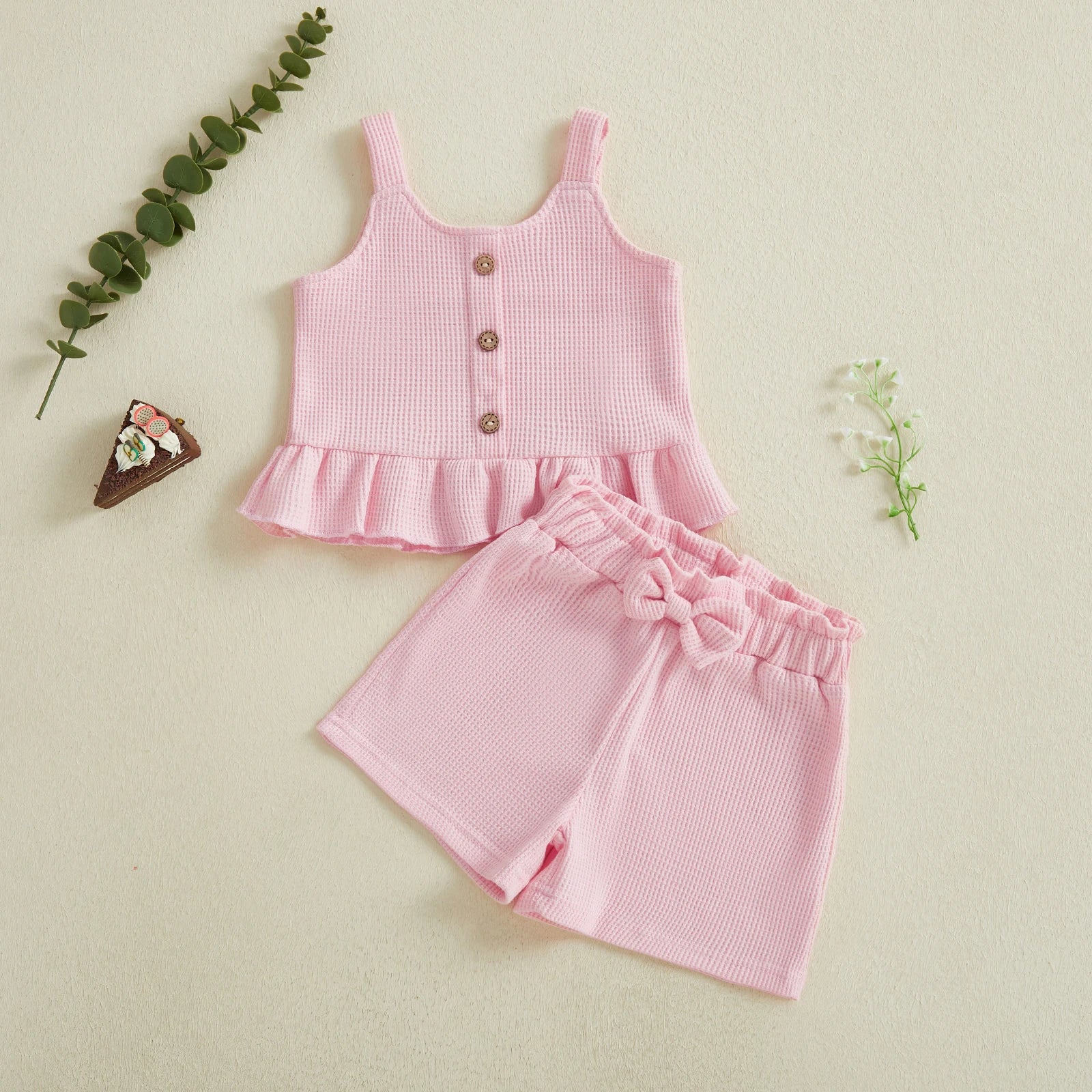 ADELINE Waffle Knit Summer Outfit