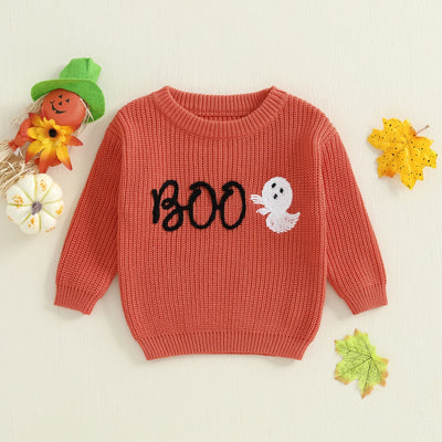 BOO Ghost Knitted Sweater