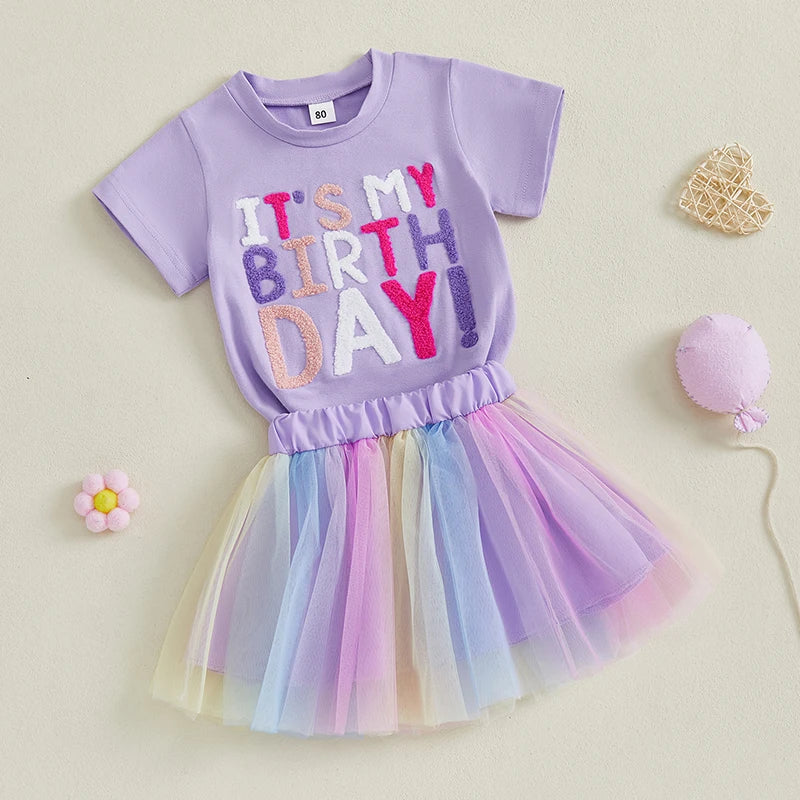 IT'S MY BIRTHDAY Purple Tutu Outfit