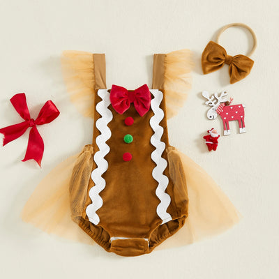 GINGERBREAD BABY Romper
