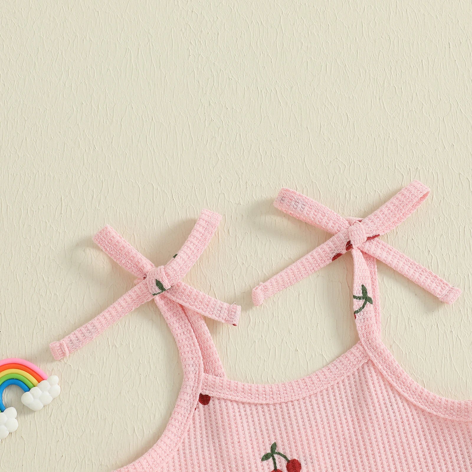 CHERRIES Bellbottom Pull-on Jumpsuit