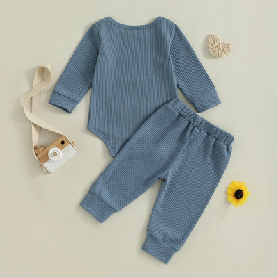 LITTLE BRO Waffle Knit Outfit