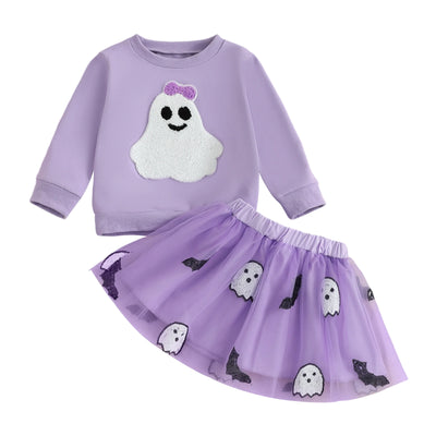 FRIENDLY GHOST Purple Tulle Skirt Outfit