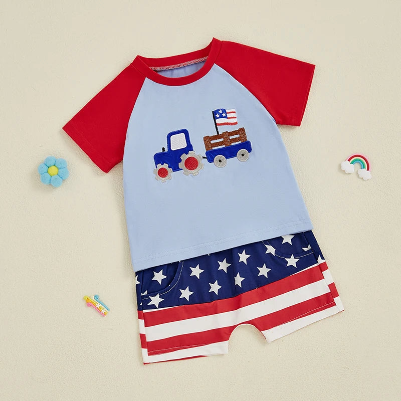 4TH OF JULY Tractor Outfit