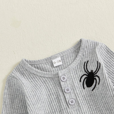 SPIDER Gray Ribbed Outfit
