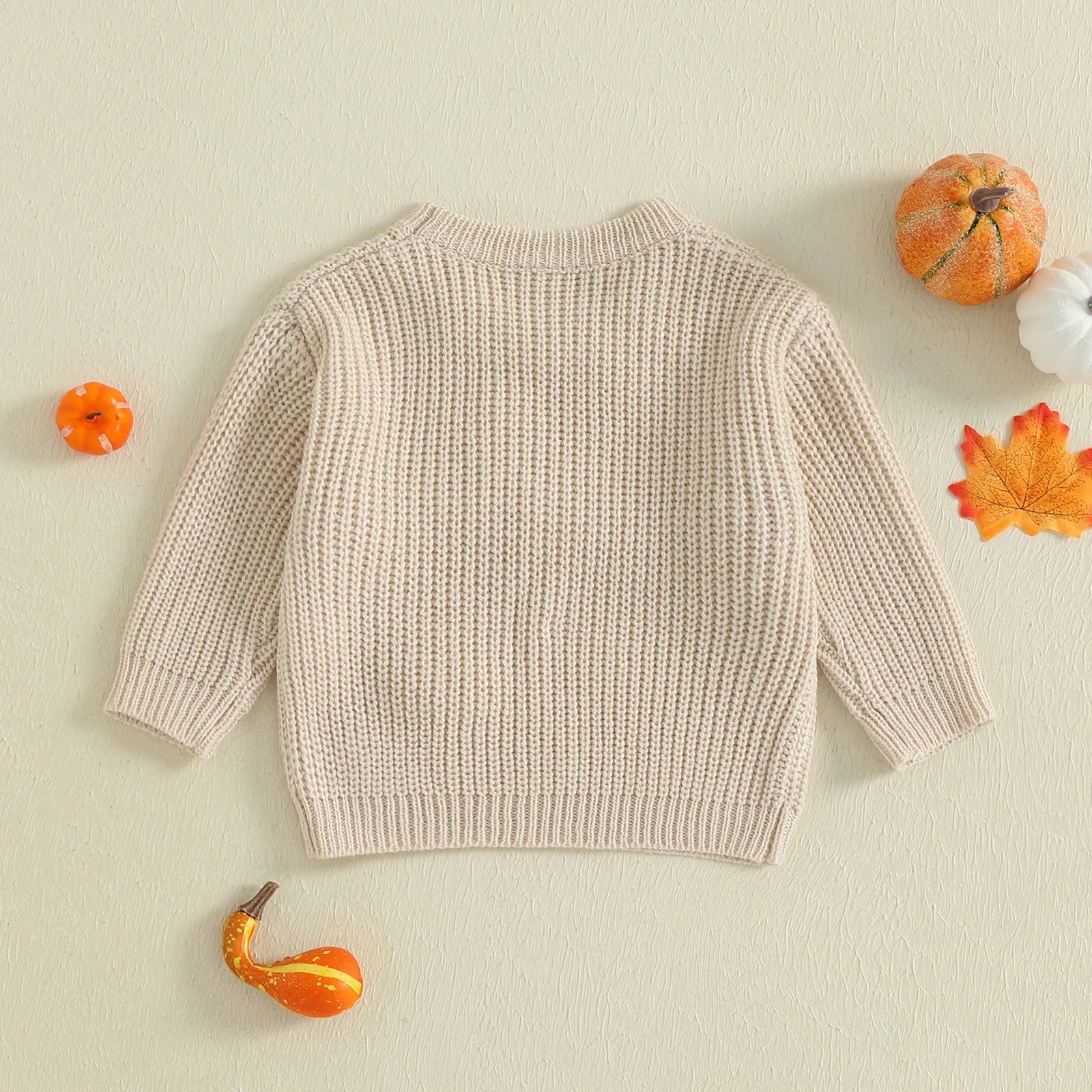 PUMPKIN Beige Knitted Sweater