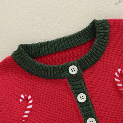 CANDY CANE Knitted Cardigan