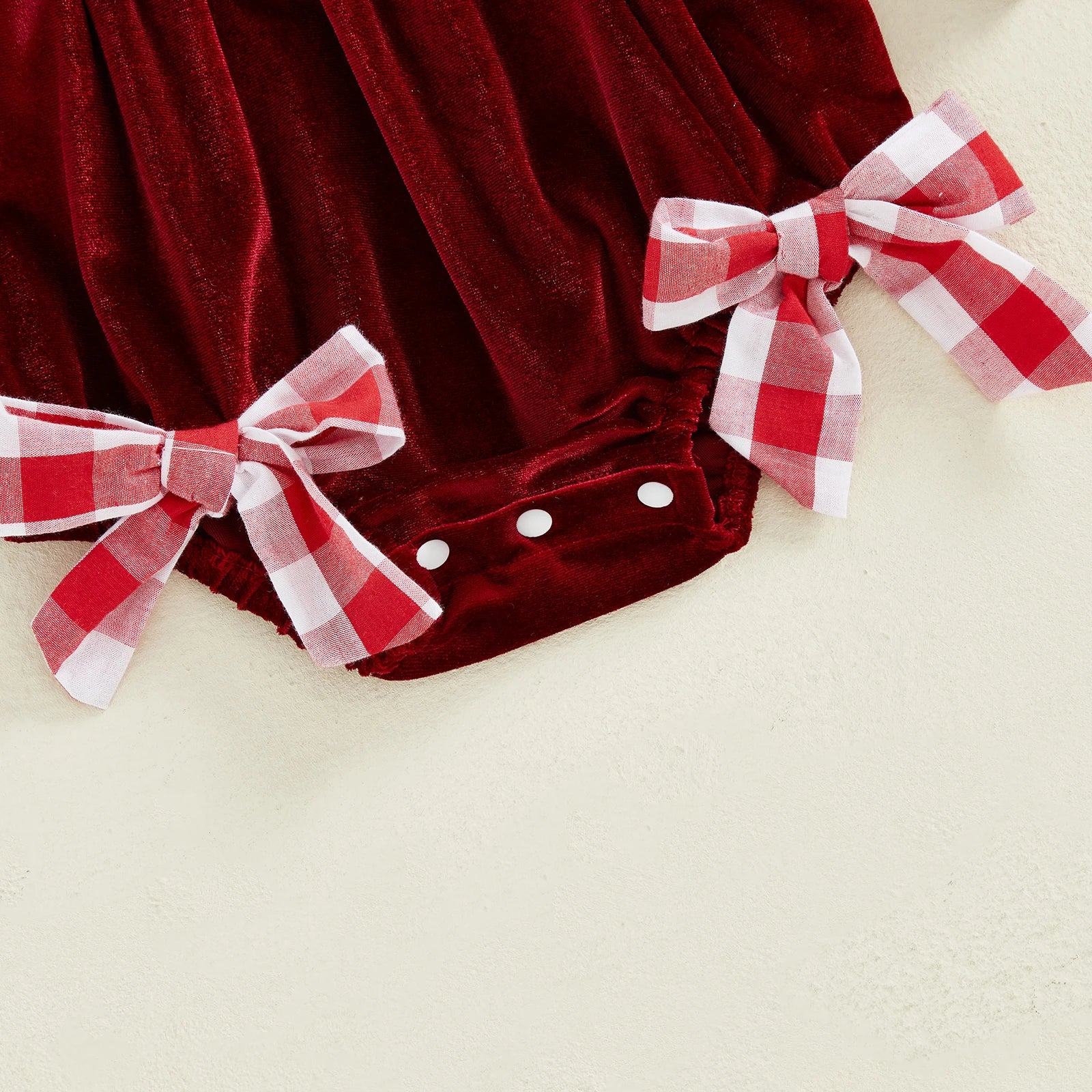 CHRISTMAS LIGHTS Velvet Romper