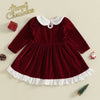AUDRIA Velvet Collar Dress