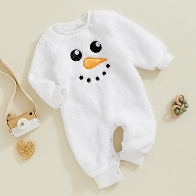 SNOWMAN Plush Jumpsuit