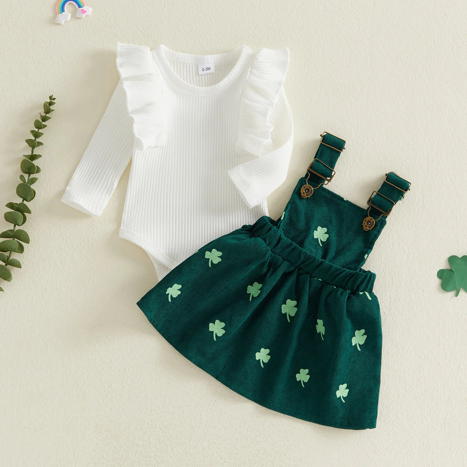 LUCKY CLOVER Corduroy Dress Outfit