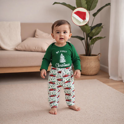 MY FIRST CHRISTMAS Red Truck Outfit