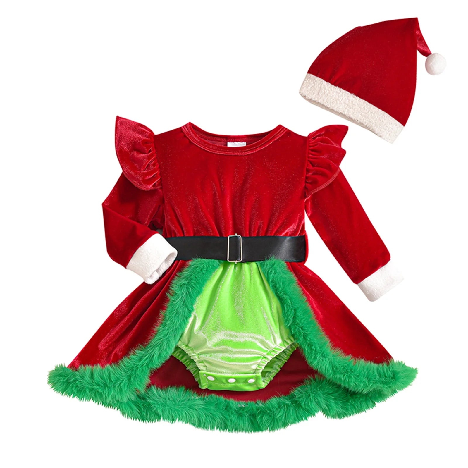 BABY SANTA Romper Dress