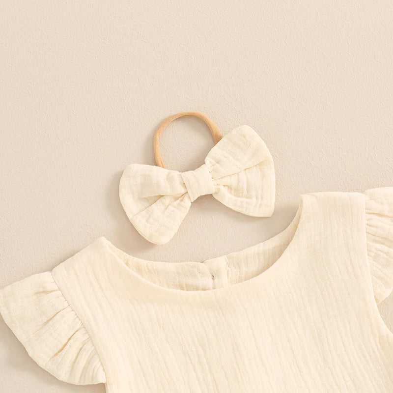 RHEA Muslin Dress with Headband