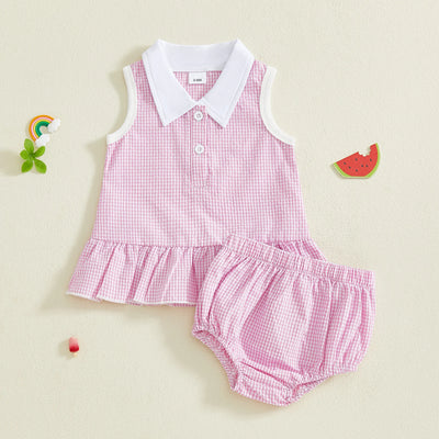 MARLEY Collared Ruffle Outfit