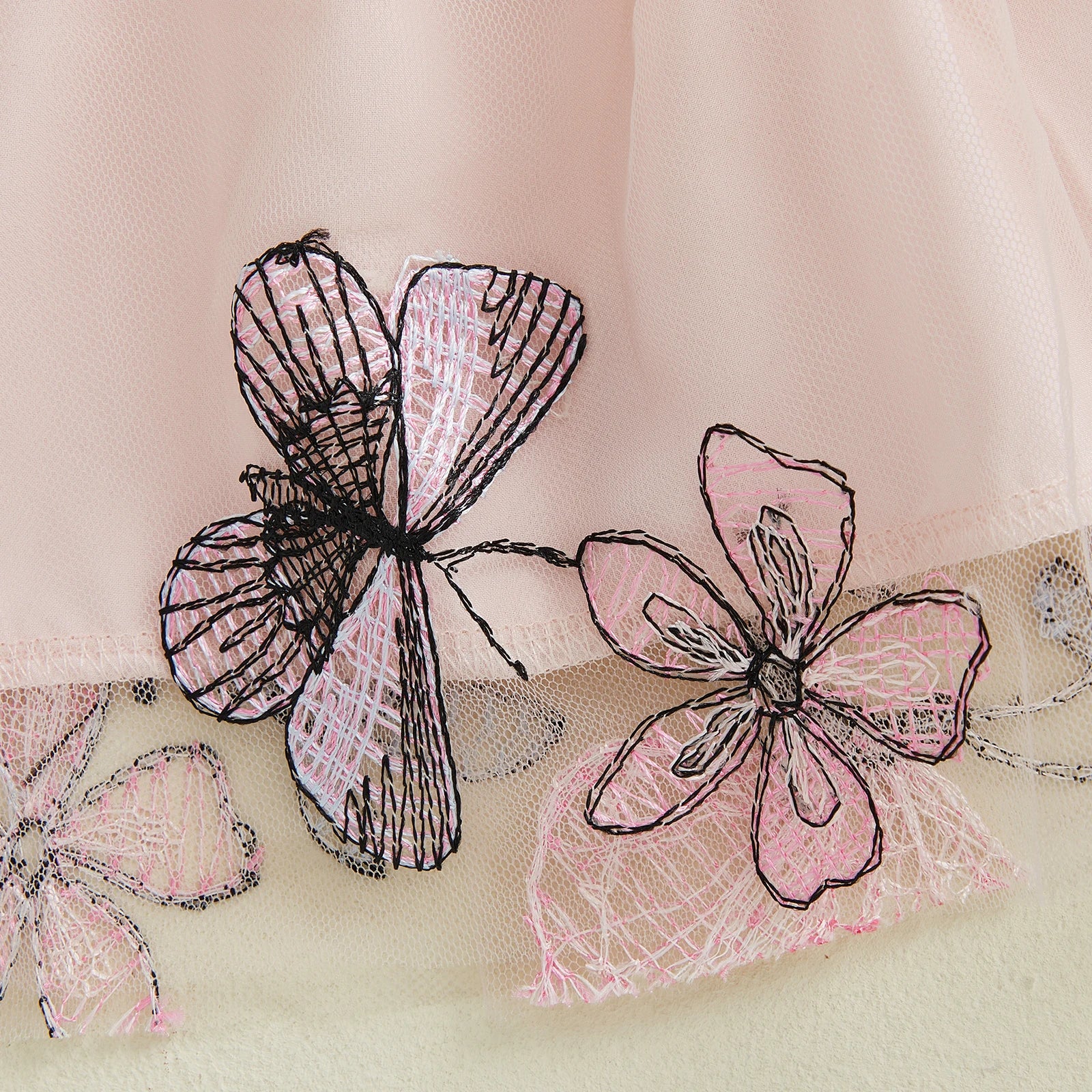 BUTTERFLY Pink Smocked Dress
