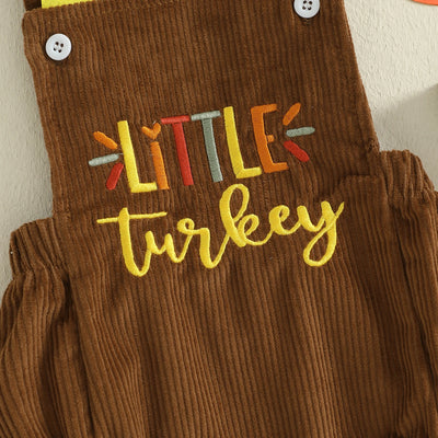 LITTLE TURKEY Corduroy Romper