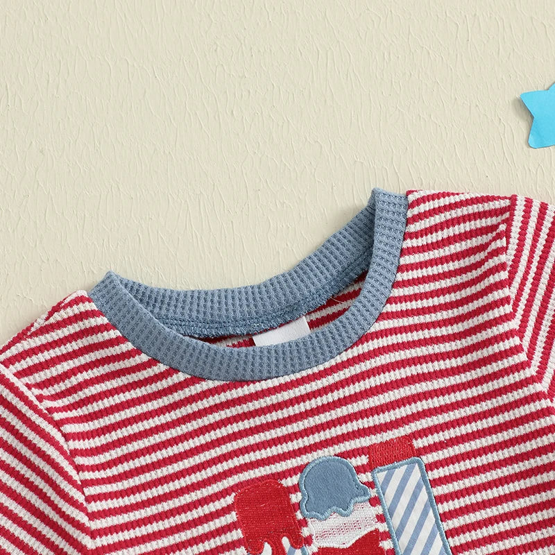 POPSICLE USA Striped Outfit