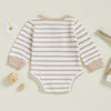 CARSON Striped Long-Sleeve Romper