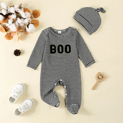BOO Striped Jumpsuit