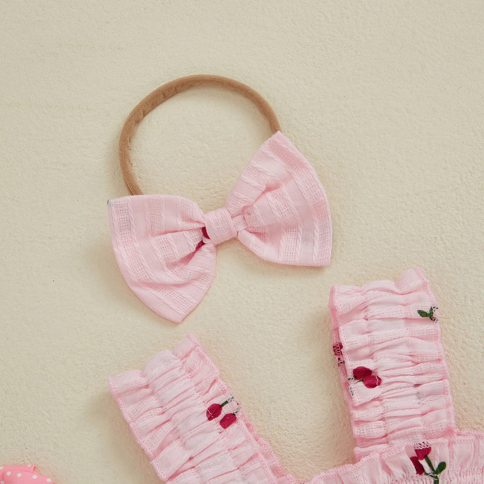 CHERRIES Smocked Romper