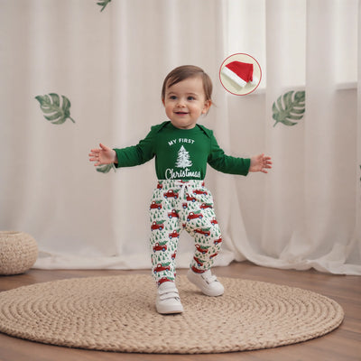 MY FIRST CHRISTMAS Red Truck Outfit